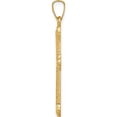 thumbnail image 3 of 14K Yellow Gold Polished Fleur De Lis Cross Pendant (32.67 X 16.5) Made In United States xr1596, 3 of 6