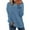 Blue, variant on UVN Sweatshirts for Women Casual Long Sleeve Shirts Loose Fit Pleated Front Crewneck Tunic Tops