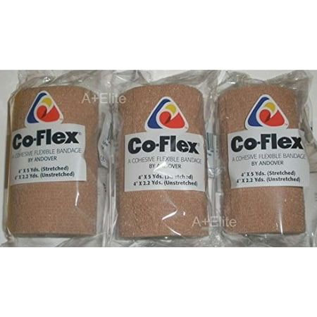 Yd Cohesive Elastic Bandage Wrap - ANDOVER CO-FLEX 4