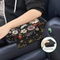 thumbnail image 6 of Renewold Butterfly Moon Floral Car Center Console Cover Universal Armrest Box Protector Scratch Resistant Wear-Resistant Arm Rest Cover Pad with Pockets Storage Bag Vehicle Accessories, 6 of 9