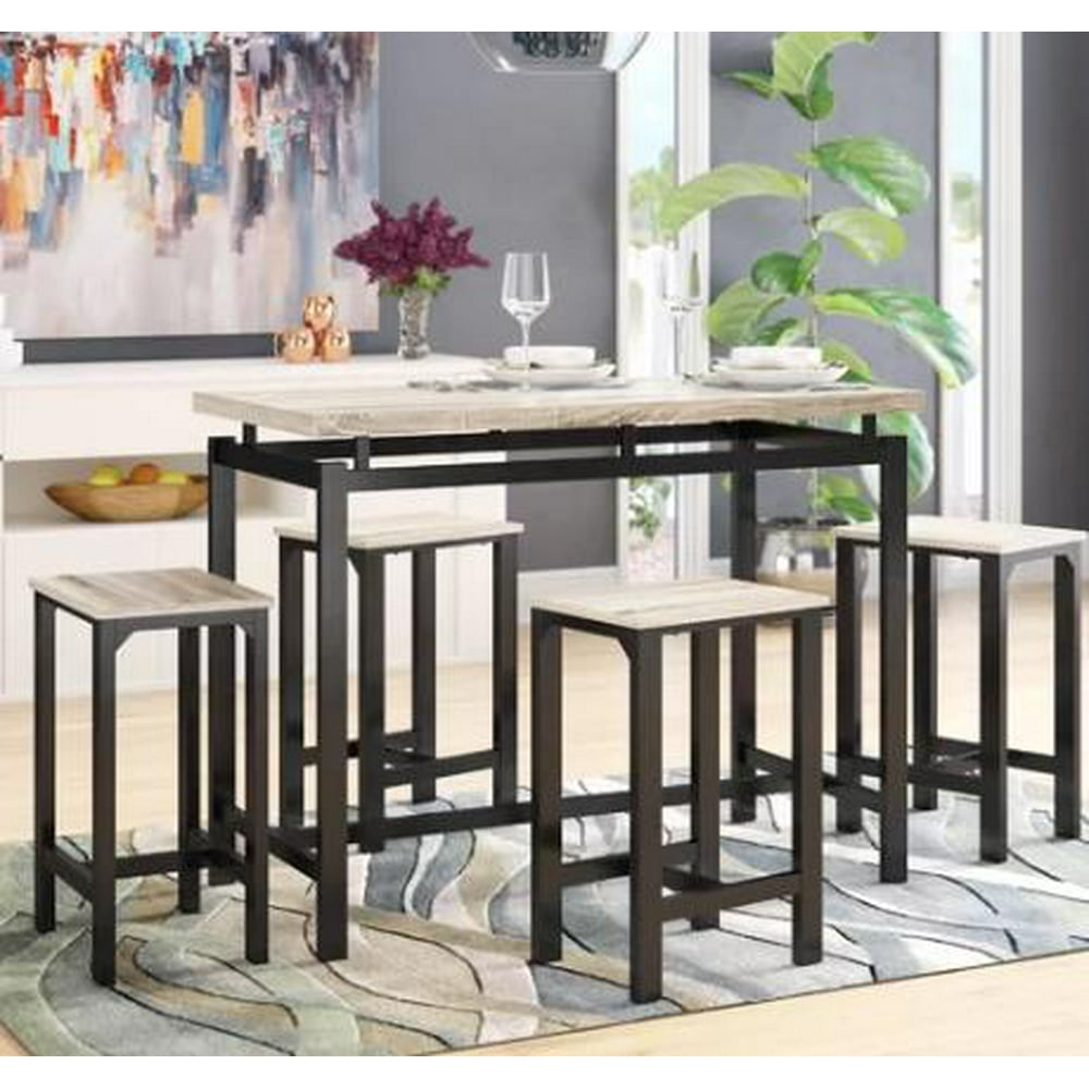 5 Piece Pub Dining Set Btmway Contemporary Bar Dining Table Set