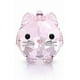 thumbnail image 1 of Figura de gato gordito de Swarovski, gato rosa, 155 facetas, 1 of 1