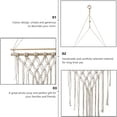 thumbnail image 3 of Estante para colgar en la pared con cuerda tejida hecha a mano, para cocina, baño, almacenamiento en el hogar, estante flotante de pared para plantas de interior, 3 of 7