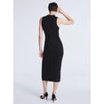 thumbnail image 3 of Scoop Women's and Women’s Plus Button Front Midi Sweater Dress, Sizes XS-4X, 3 of 5