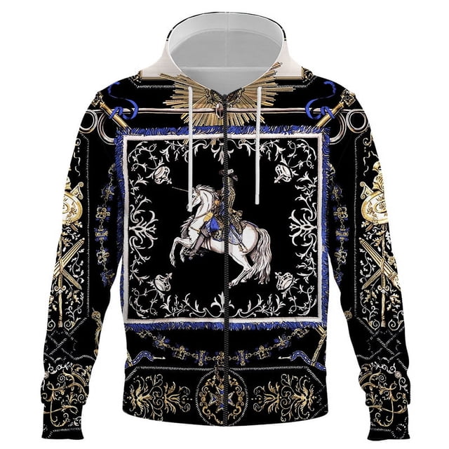Sudadera con capucha y cremallera 3D con estampado de lujo para hombre, nueva sudadera con capucha para otoño de 2024, sudadera con capucha de marca, chándal de moda, abrigo de calle para hombre, ropa