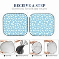 thumbnail image 6 of Xecao Blue Popcorn for Foldable Car Sun Shades (2-Pack) offer sun protection with an easy-fold design for convenient windshield shading., 6 of 7