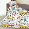 thumbnail image 6 of Salouo Construction tools Print Bed Blankets, Flannel Blanket Comfortable Air Conditioning Blanket Lightweight Blanket for Sofa Bed Travel & Couch-80"x60", 6 of 7