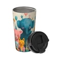 thumbnail image 2 of KLL Cute Animal Party Pattern Stainless Steel Vacuum Insulated Tumbler - Carry Insulated Coffee Mug - Reusable Insulated Cold Brew Iced Coffee Cup Thermos, 2 of 8