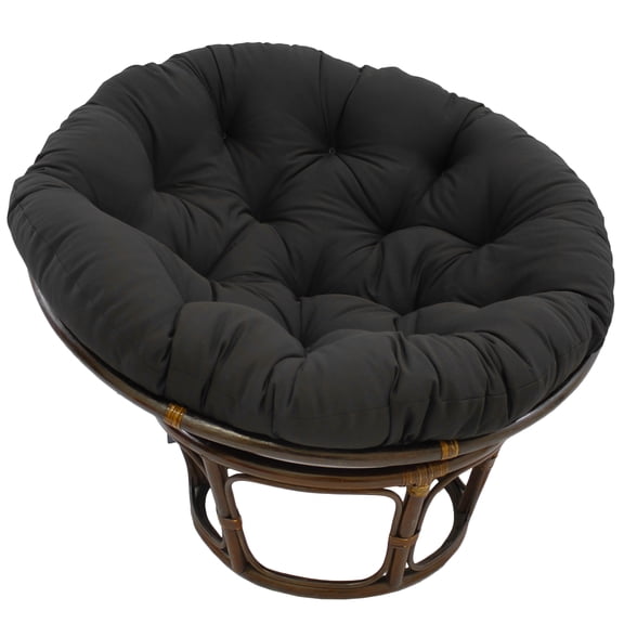 Blazing Needles 52-inch Solid Twill Papasan Cushion - Black
