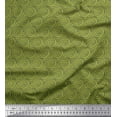 thumbnail image 1 of Soimoi Green Cotton Duck Fabric Abstracts Abstract Print Fabric by the Yard 42 Inch Wide, 1 of 3