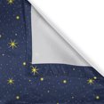 thumbnail image 6 of Ambesonne Space Valance & Curtain, Repeating Abstract Stars Art, 55"x45", Dark Violet Blue and Yellow, 6 of 7