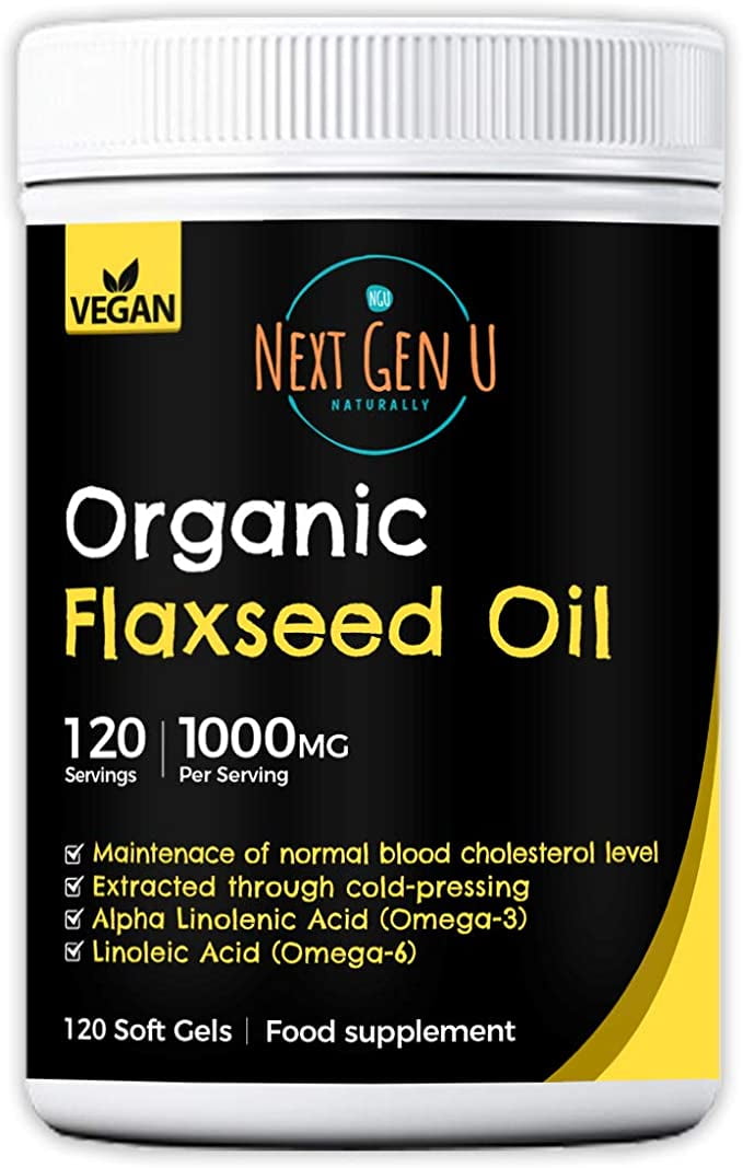 Ngu Flaxseed Oil 1000mg Cold Pressed W Omega 3 6 And 9 Vegan Dietary Supplement 1308