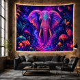 thumbnail image 6 of Moon Stars Frontal with Highly Head Trunk Elephant, Mystical Fantasy for Space Lovers, Galaxy Room Decor, Mother'S Day Gift, Tapestry Wall Hanging for Bedroom and Dorm, 6 of 7