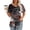 B, variant on Women's Tunic Floral Tops For Leggings Short Sleeve Shirts Casual Ruched Blouses Clothes