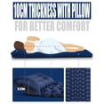 thumbnail image 5 of Uarter Self-Inflating Sleeping Pad: 79 x 28 inch Camping Mat with Pillow & Footpump Compact Camping Air Mattress for Hiking Traveling, Navy Blue, 5 of 7