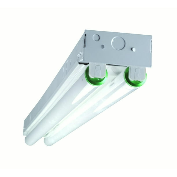 NICOR Lighting 2 Ft. DoubleRow T8 Fluorescent Linear Strip Light