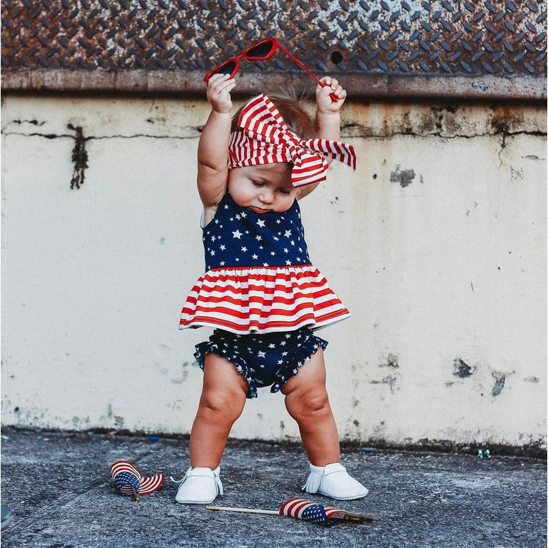 4th of july outfits clearance for baby girl walmart