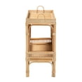 thumbnail image 4 of bali & pari Lombok Rattan BOHO Console Tables, Natural Brown, 4 of 9