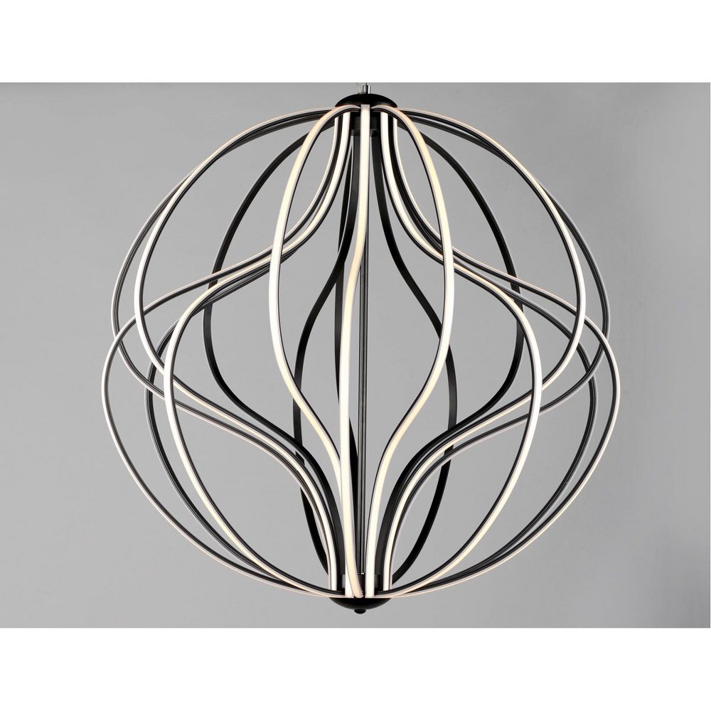E21176-BK-ET2 Lighting-Aura-104W 1 LED Pendant-24 Inches wide by 26 inches high-Black Finish - image 5 of 10
