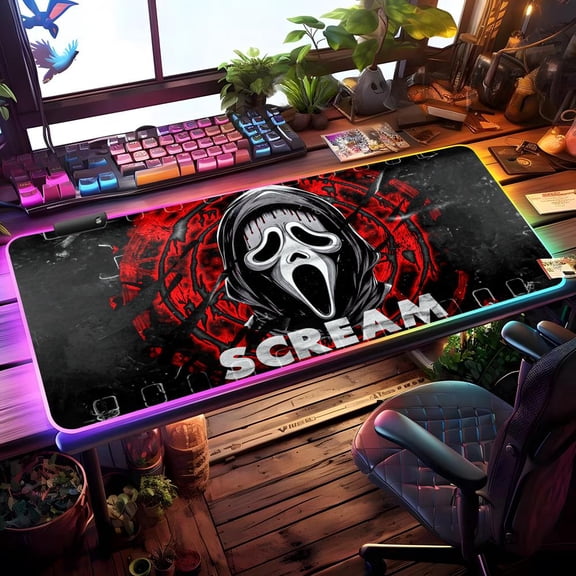 S scream G ghostface Mouse Pad Gaming Mouse Pad Desk Mat HD Gamer Mousepad
