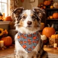 thumbnail image 6 of Aoznliie Dog Bandana, Thanksgiving Pumpkin Scarf for Cats Dogs, 25x18 inch Adjustable Pet Costume for Holiday Feast, Black, 6 of 7
