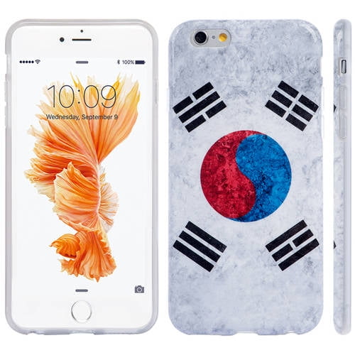 Mundaze Apple iPhone 6 6S TPU Vintage Style South Korea Flag Phone Case by MUNDAZE