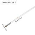 thumbnail image 2 of 164Ft Wire Rope 304 Stainless Steel Cable 1/32" Vinyl Coated with 10pcs Aluminum Sleeves White, 2 of 7