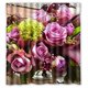 thumbnail image 1 of ABPHQTO Cortina de ducha de flores moradas vestidas Cortina de ducha impermeable 160x180 cm, 1 of 2