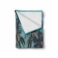 thumbnail image 2 of Palm Soft Flannel Fleece Throw Blanket, Retro Inspired Photo with Trees in Front of Sea and Summer Sky Tropical Shore, Cozy Plush for Indoor and Outdoor Use, 50" x 70", Multicolor, by Ambesonne, 2 of 6