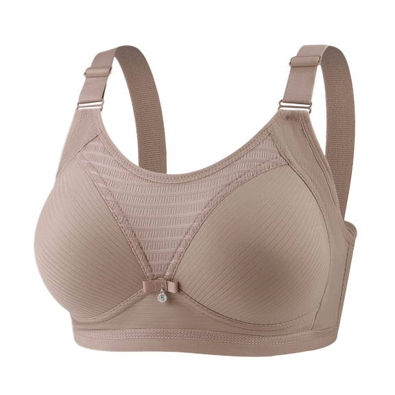 PNTUTB Bra for Women,Traditional Lightweight Molded Cup Full Coverage Push-Up Bra Adjustable Straps Wire-Free Seamless Bra
