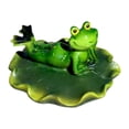 thumbnail image 1 of Estatua de rana flotante de agua estatua de animales Decoración de estanques divertidos decoración de estanques Ornamento de resina para patio jardín Estilo B, 1 of 8