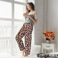 thumbnail image 5 of Salouo Leopard Print Women's Pajama Pants Casual Loose Sweatpants PJs Flowy Pants Drawstring Palazzo for Women Wide Leg Pants Lounge Pajama -Large, 5 of 8