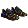 thumbnail image 6 of Love Is Love LGBT American flag US Shoes Sneakers for Women Men Black Size 5, 6 of 7