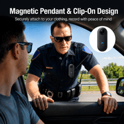 JETO 1080P Mini Body Camera 64GB, Wearable Clip-On POV Camera WiFi App
