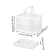 thumbnail image 2 of Foldable Plastic Grocery Basket with Handle, Collapsible Storage Crate for Shopping, Picnic & Home Organization, 2 of 6