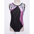 thumbnail image 5 of Xnihocha Gymnastics Leotards for Girls Sleeveless Dance Leotard Bodysuit Unitards Biketard with Pink Leopard 10, 5 of 7