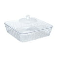 thumbnail image 4 of WeiLaiKeQi Serving Tray Food Storage Container Multipurpose Holder Dish with Lid for Events Clear and Small, 4 of 9
