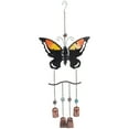 thumbnail image 4 of Northlight 24" Purple and Bronze Butterfly Outdoor Garden Windchime, 4 of 5
