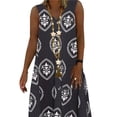 thumbnail image 3 of Vintage v-cuello suelto sin mangas Mini vestido vacaciones Colcomx Mini vestido sin mangas, 3 of 8