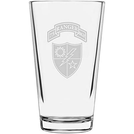 

United States Army 75th Ranger Battalion United States Military Etched 16oz Libbey Pint Glass