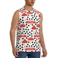 thumbnail image 2 of Easygdp Forest Mushrooms Men's Breathable Tank Tops Sleeveless Sporty T Shirts for Basketball, Mountaineering, Bodybuilding -Large, 2 of 8