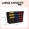thumbnail image 3 of America Venezuelan Flag Purse Organizer Handbags Totes Leather Zipper Printing Bag For Women Travel Toiletry Bag, 3 of 7