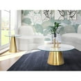 thumbnail image 4 of Meridian Furniture Glassimo Glass Top Coffee Table with Brushed Gold Iron Base, 4 of 8
