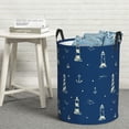 thumbnail image 5 of Cauagu Lighthouses and Anchors for Laundry Basket,Collapsible Organizer Basket for Storage Bin Toy Bins Gift Baskets Bedroom Clothes Children Nursery Hamper -Small, 5 of 7