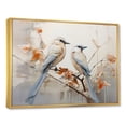 thumbnail image 2 of Designart "Simplistic Floral Birds Of Paradise VII" Birds Of Paradise Floater Framed Wall Art Prints, 2 of 5