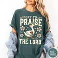 thumbnail image 2 of Off to Praise the Lord T-Shirt, Bible Verse Christian Tee, Faith Goose Shirt, Trendy Church Shirt, Christianity Graphic Tee, 2 of 5