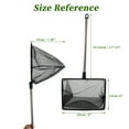 thumbnail image 4 of Unique Bargains Fish Tank Net Fine Mesh Aquarium Fish Net 11-25 Inch Stainless Steel Extendable Handle 8inch, 4 of 7