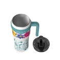 40 OZ TUMBLER - BEYOND BLOOMS BLUE GREEN main image 0