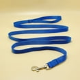 thumbnail image 1 of Correa de entrenamiento para perros de nailon resistente y duradera, cuerda de tracción de 1 pulgada de ancho, 6 pies de largo, para perros pequeños y medianos (azul, 6 pies), 1 of 5