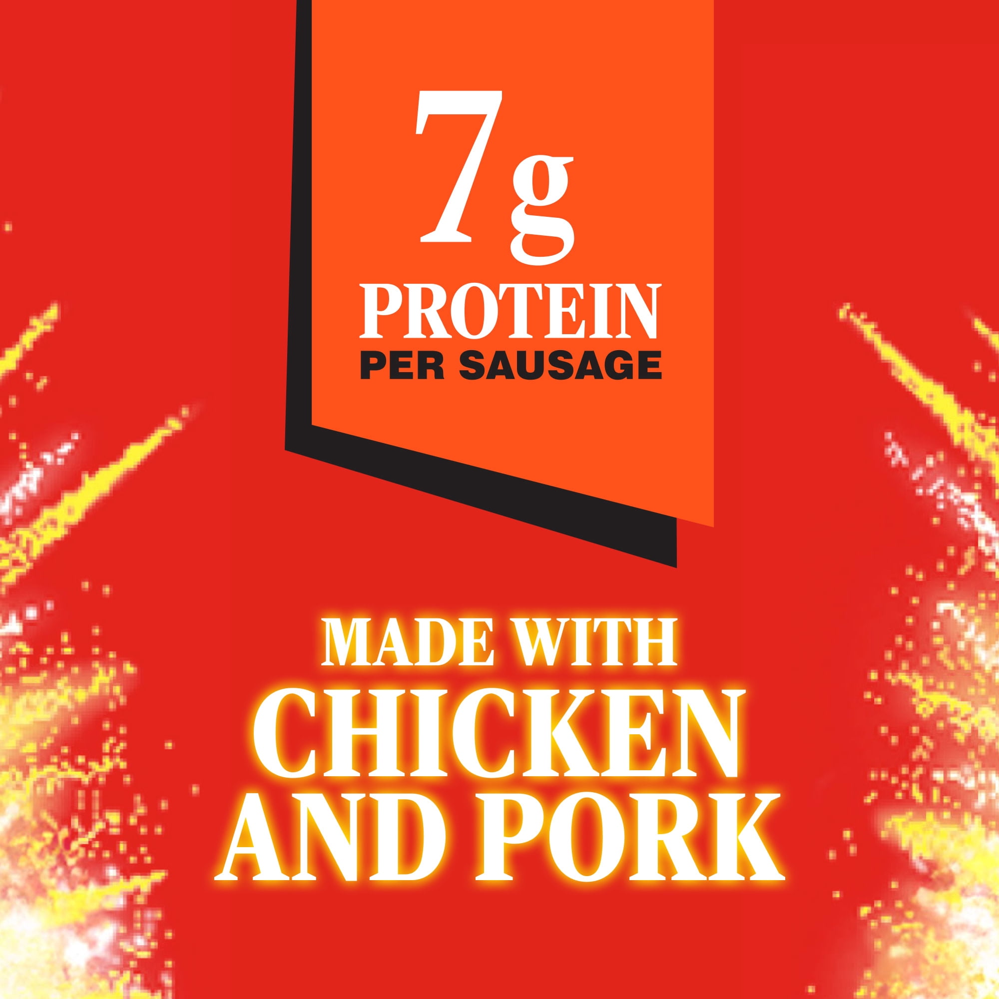 Penrose Fire Cracker Giant Red Hot Pickled Sausage, 7g Protein per Sausage, 1.7 oz.